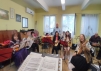 28.04.2026 г. Оркестърът в работна обстановка в читалището.