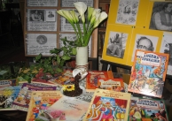 02.04.2016 г. Витрина с фотоси и изложба с книги, посветени на Андерсен